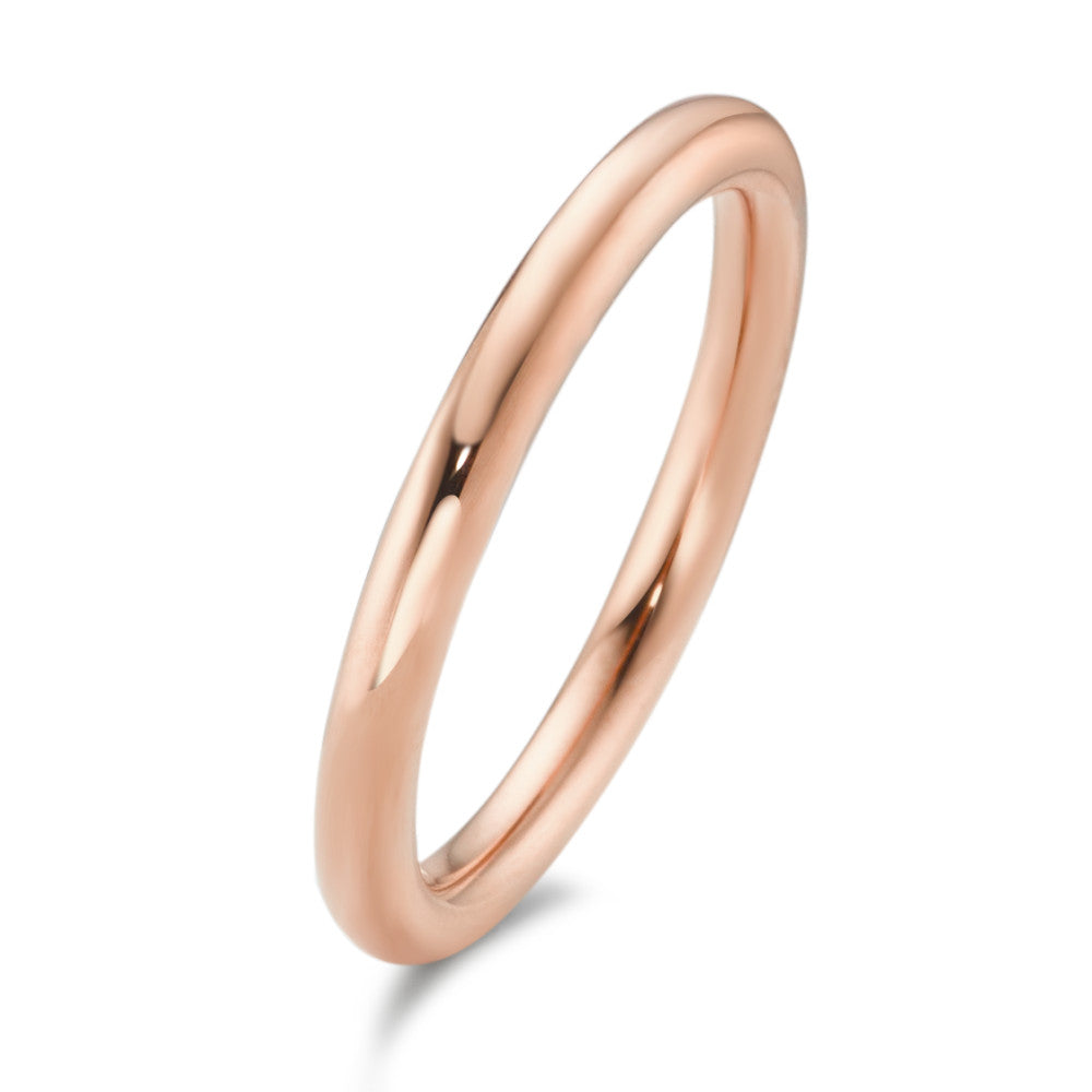 Stacking ring Stainless steel Rose IP coated