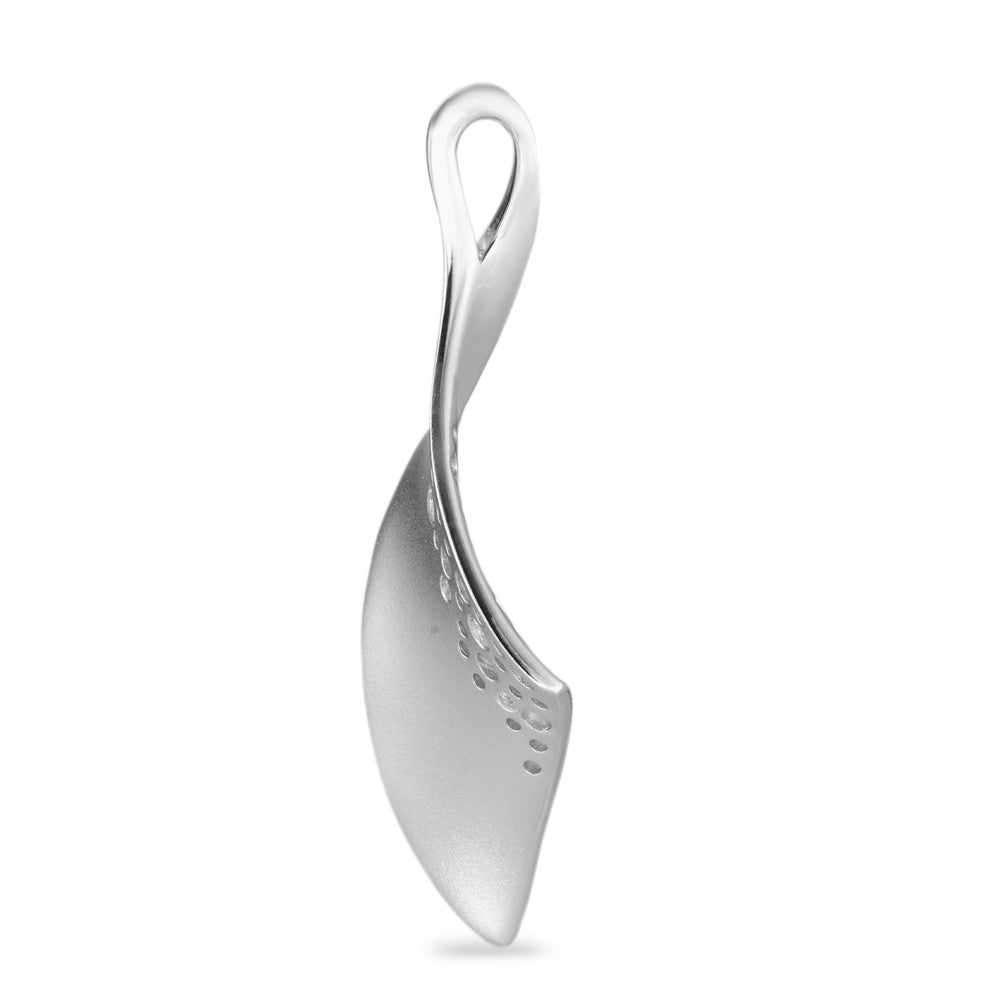 Pendant Silver Zirconia 3 Stones Rhodium plated