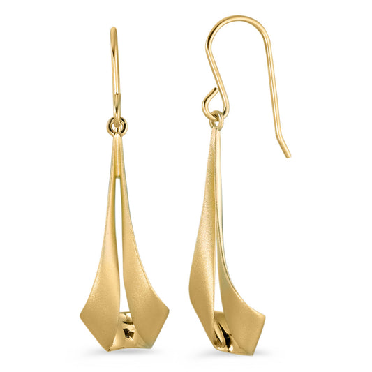 Drop Earrings Silver Yellow Gold plated