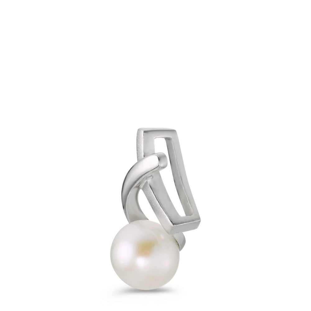 Pendant Silver Rhodium plated Freshwater pearl