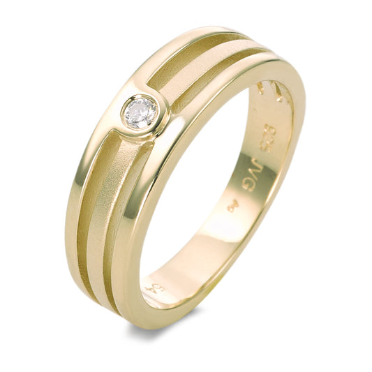 Ring Silver Zirconia Yellow Gold plated