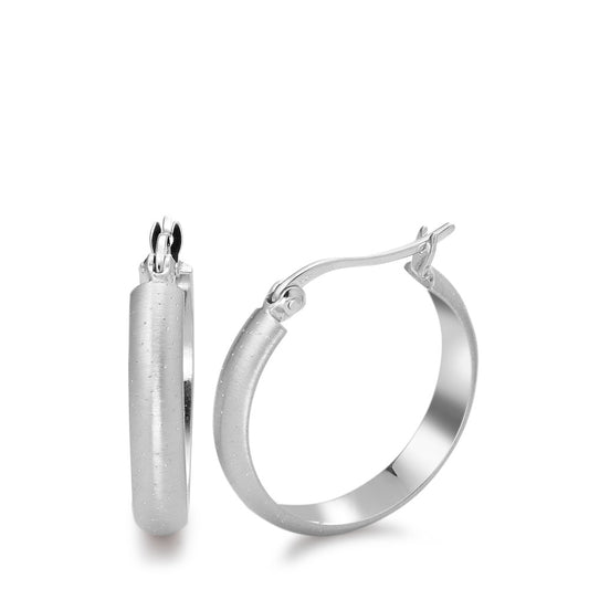 Hoop earrings Silver Rhodium plated