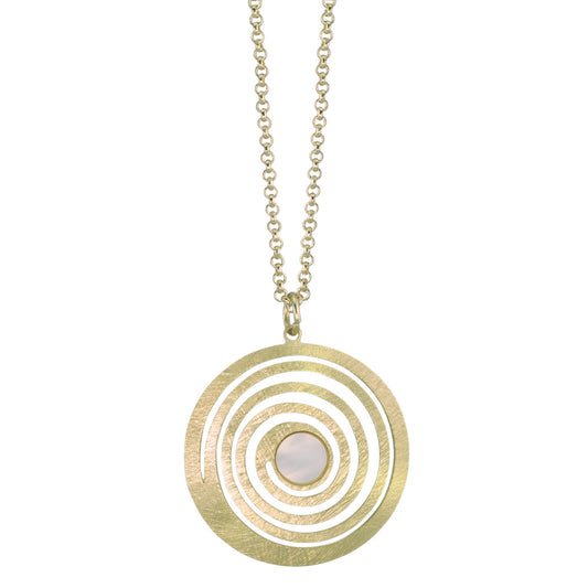 Necklace with pendant Bronze Mother of pearl 38-42 cm