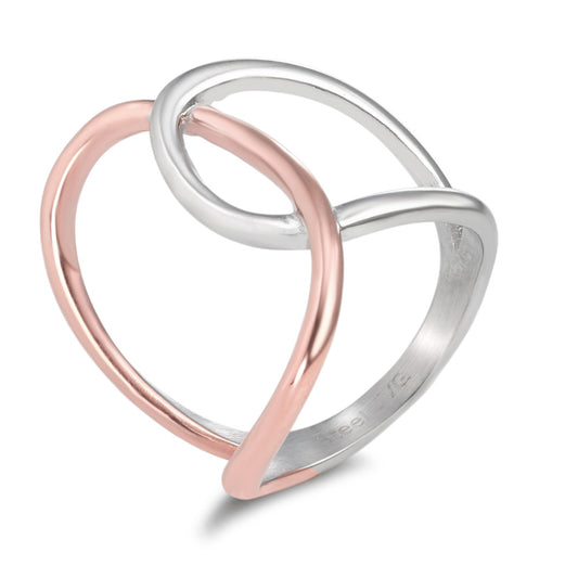 Ring Stainless steel Rose IP coated