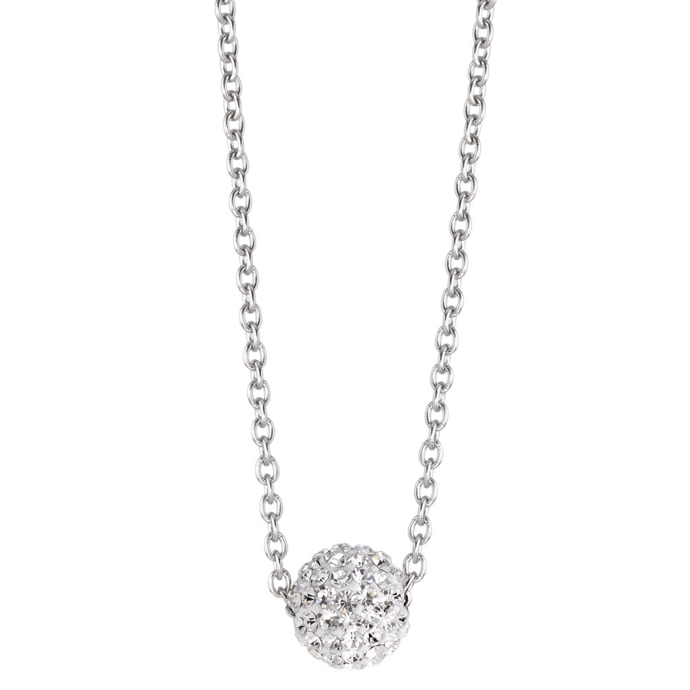 Necklace with pendant Stainless steel Crystal 38-42 cm