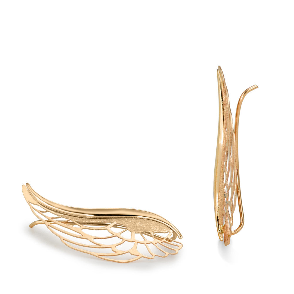 Ear Climber 9k Yellow Gold Wing