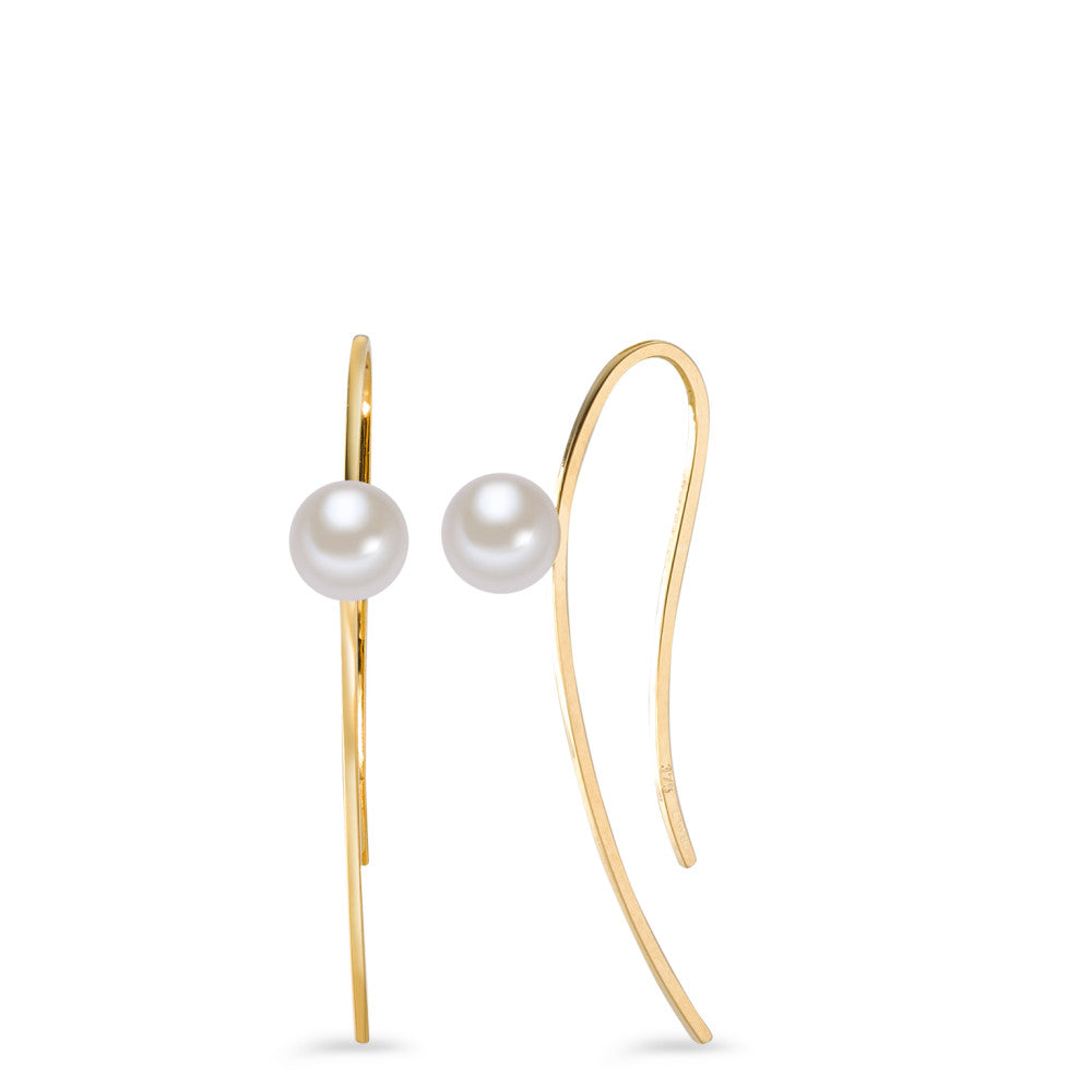 Drop Earrings 9k Yellow Gold Freshwater pearl