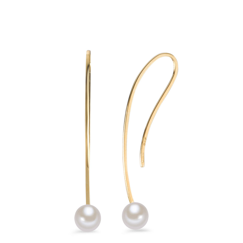 Drop Earrings 9k Yellow Gold Freshwater pearl