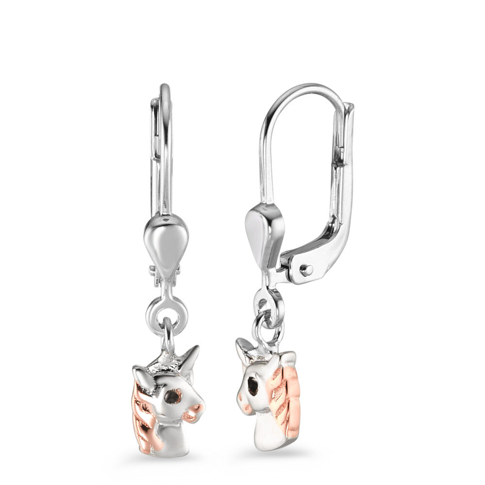 Drop Earrings Silver Rose Gold plated Unicorn