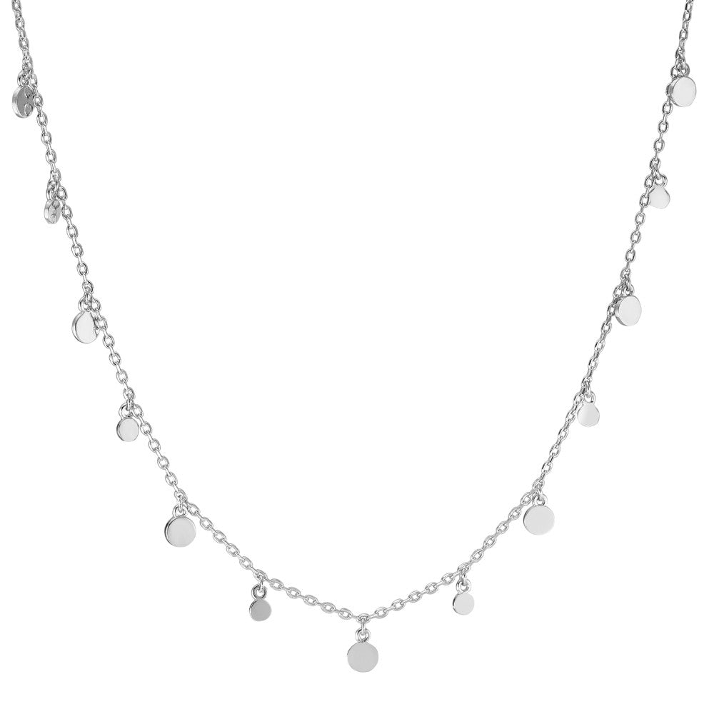 Necklace Silver Rhodium plated 30-35 cm