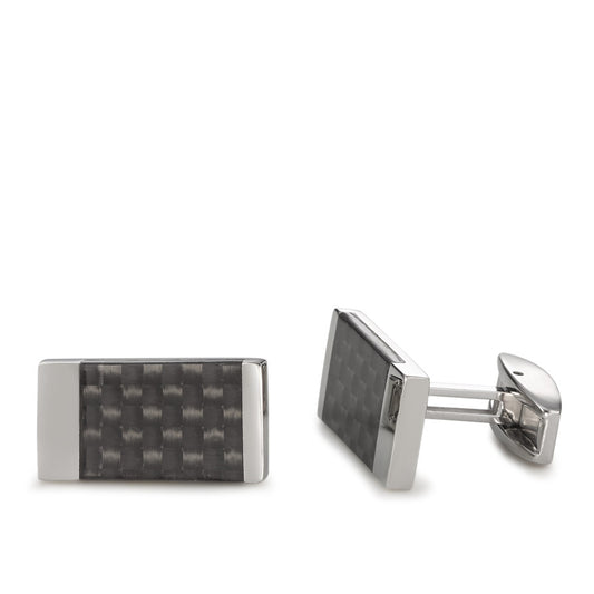 Cufflinks Stainless steel, Carbon