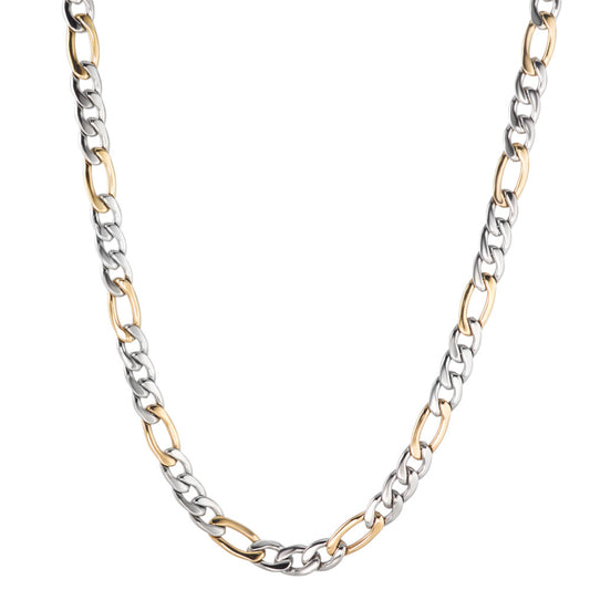 Necklace Stainless steel Yellow Bicolor 60 cm