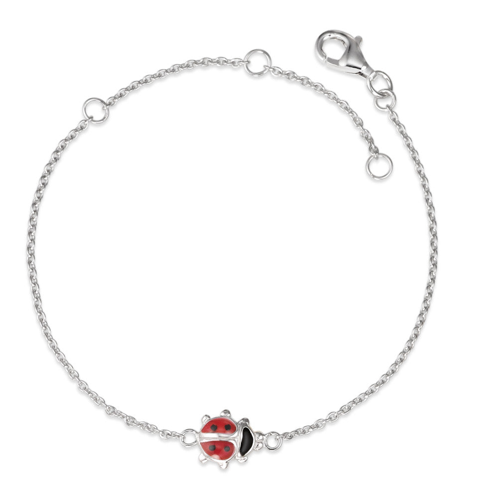 Bracelet Silver Rhodium plated Ladybird 14-18 cm