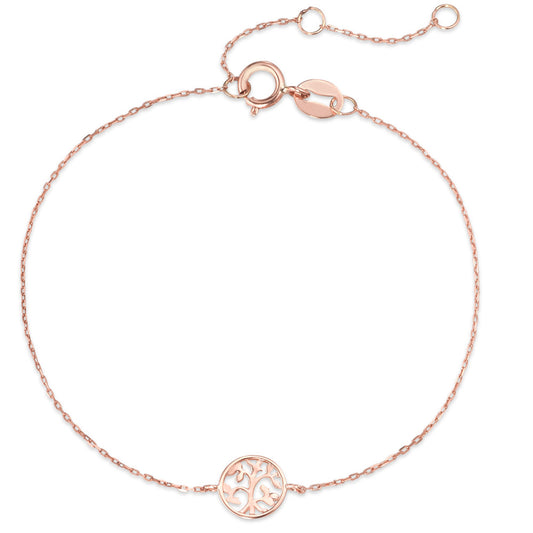 Bracelet 9k Rose Gold Tree Of Life 15-18 cm