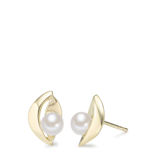 Stud earrings 9k Yellow Gold Freshwater pearl