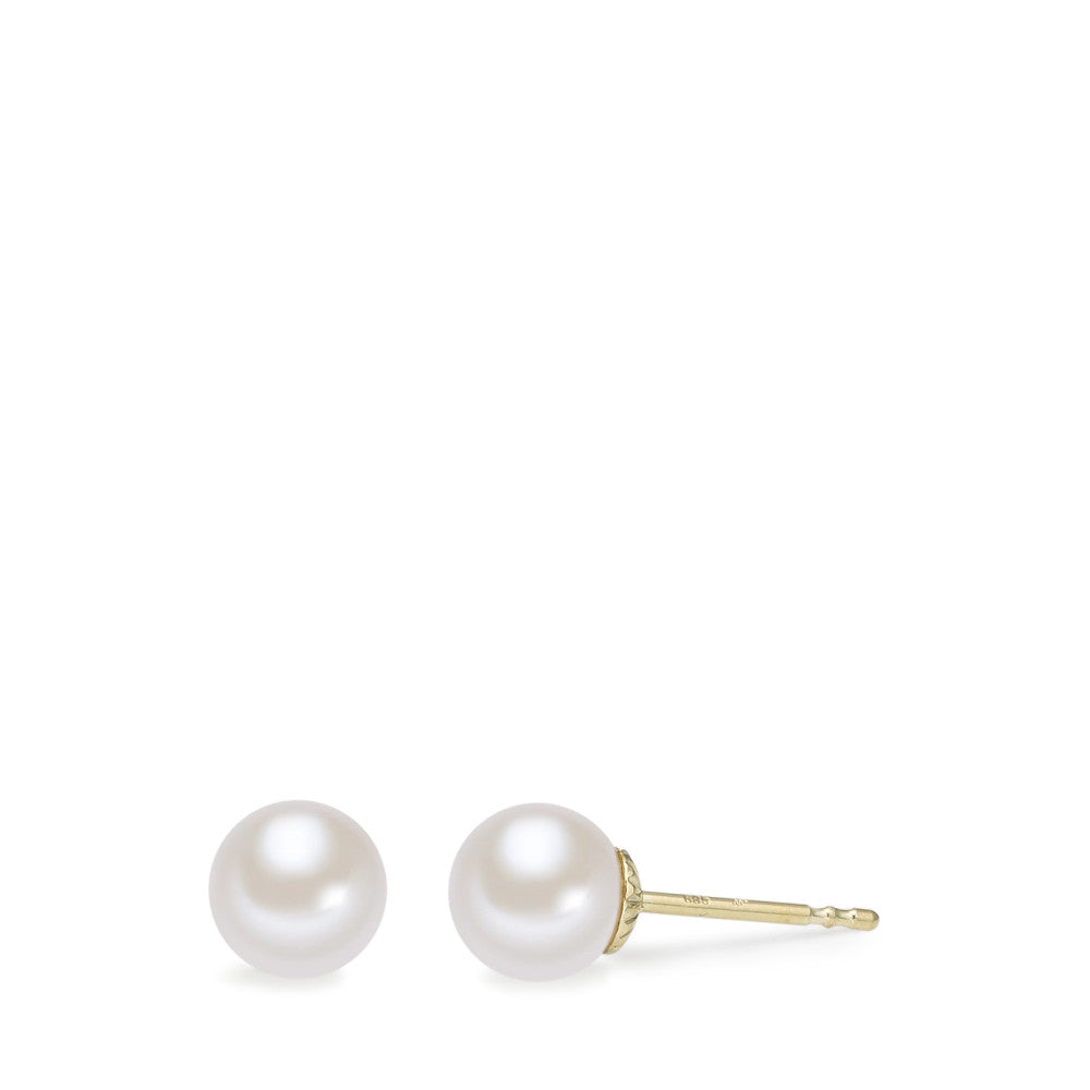 Stud earrings 14k Yellow Gold Freshwater pearl