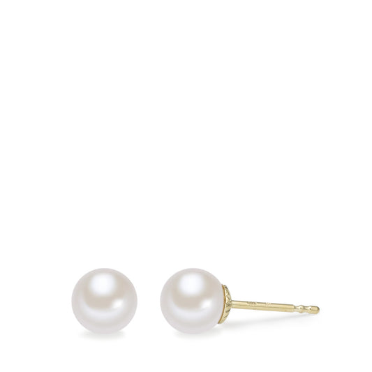 Stud earrings 14k Yellow Gold Freshwater pearl