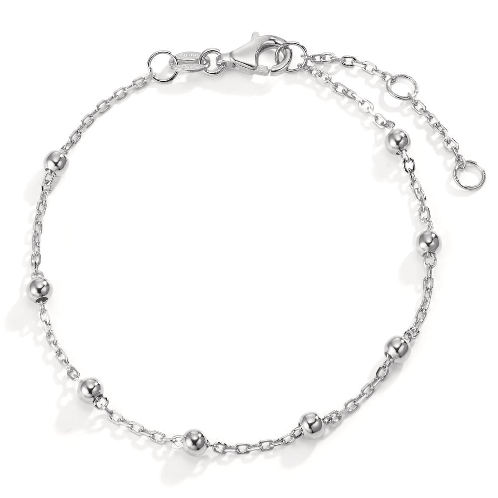 Bracelet Silver Rhodium plated 15.5-18.5 cm