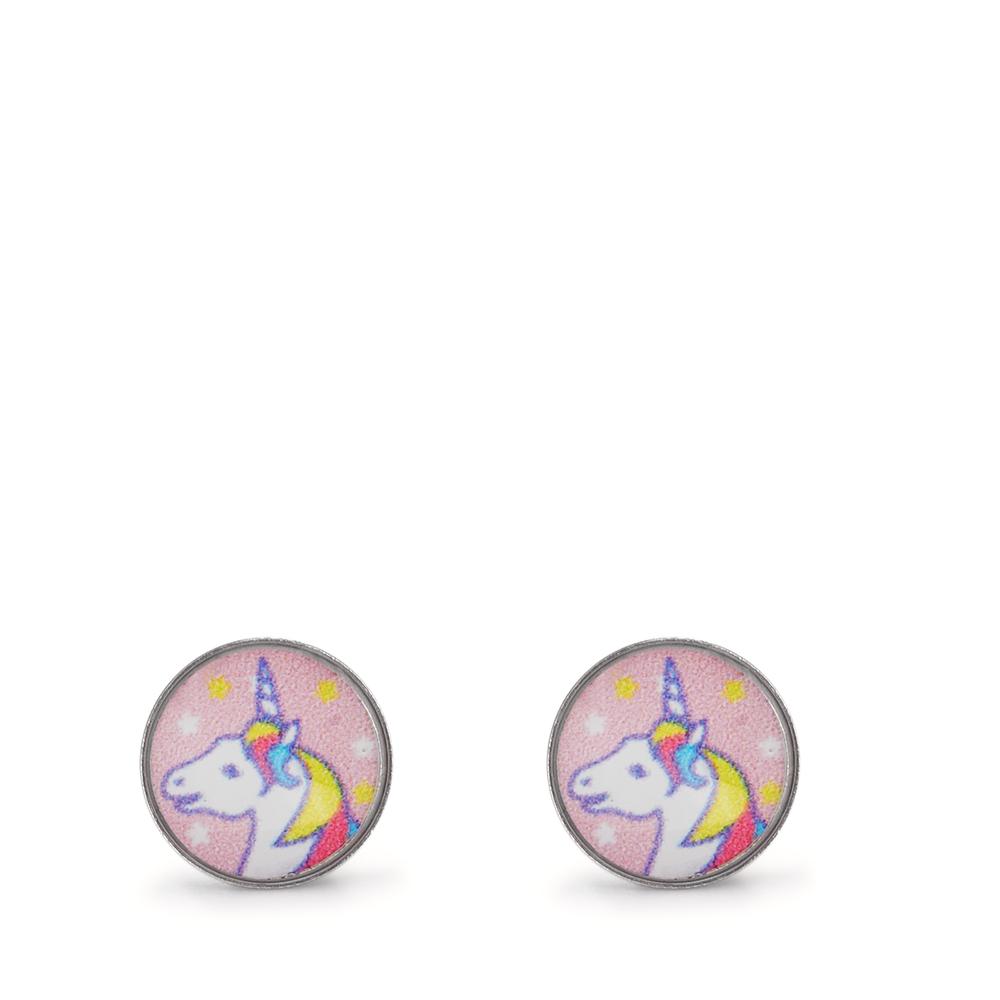 Stud earrings Hypoallergenic Unicorn Ø8 mm