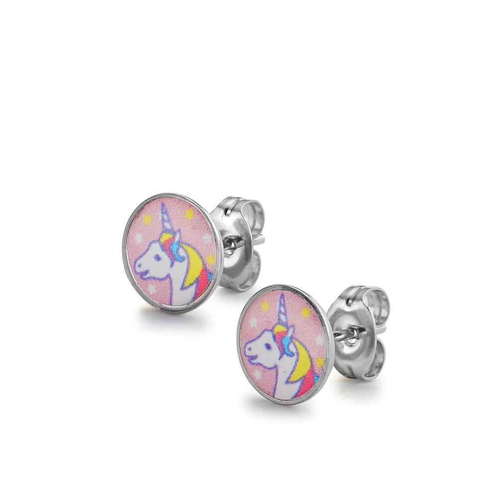 Stud earrings Hypoallergenic Unicorn Ø8 mm