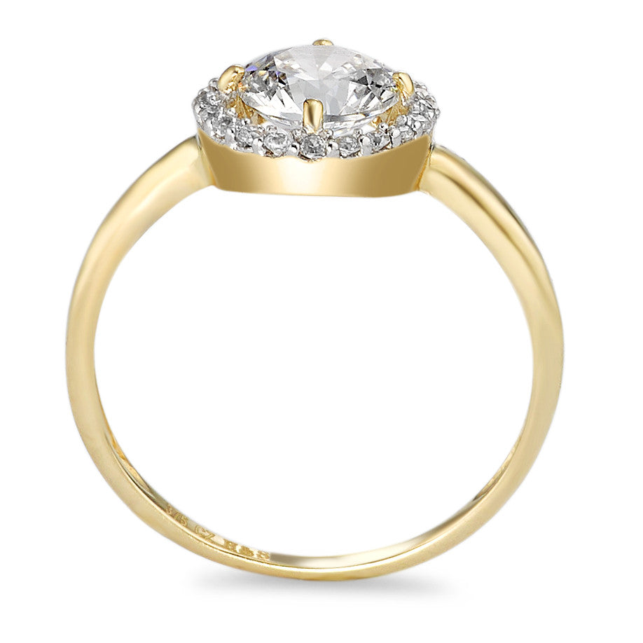 Ring 9k Yellow Gold Zirconia