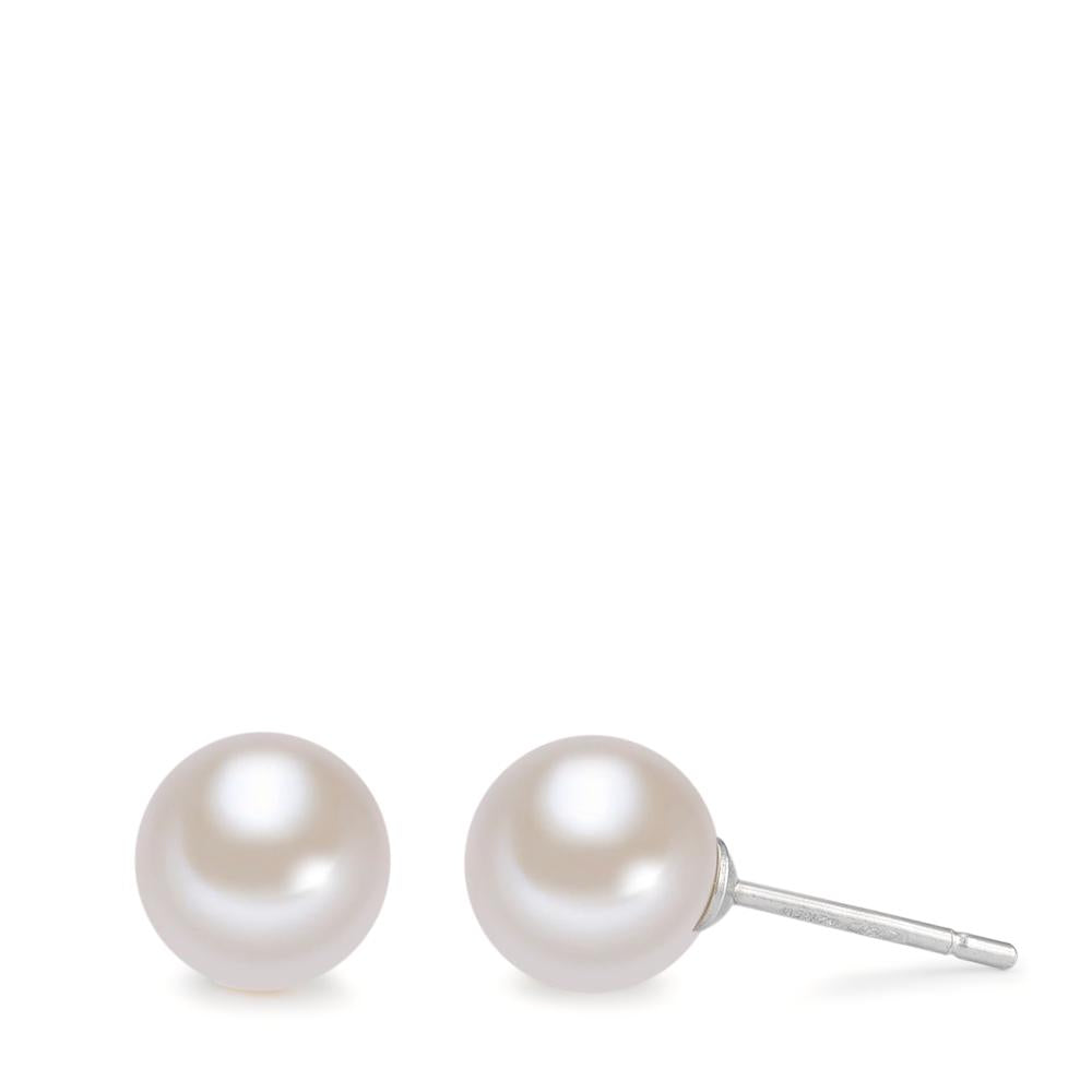 Stud earrings 18k White Gold Freshwater pearl