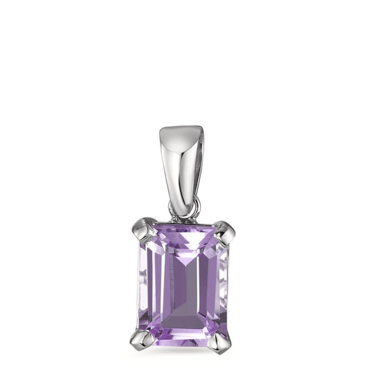 Pendant 18k White Gold Amethyst