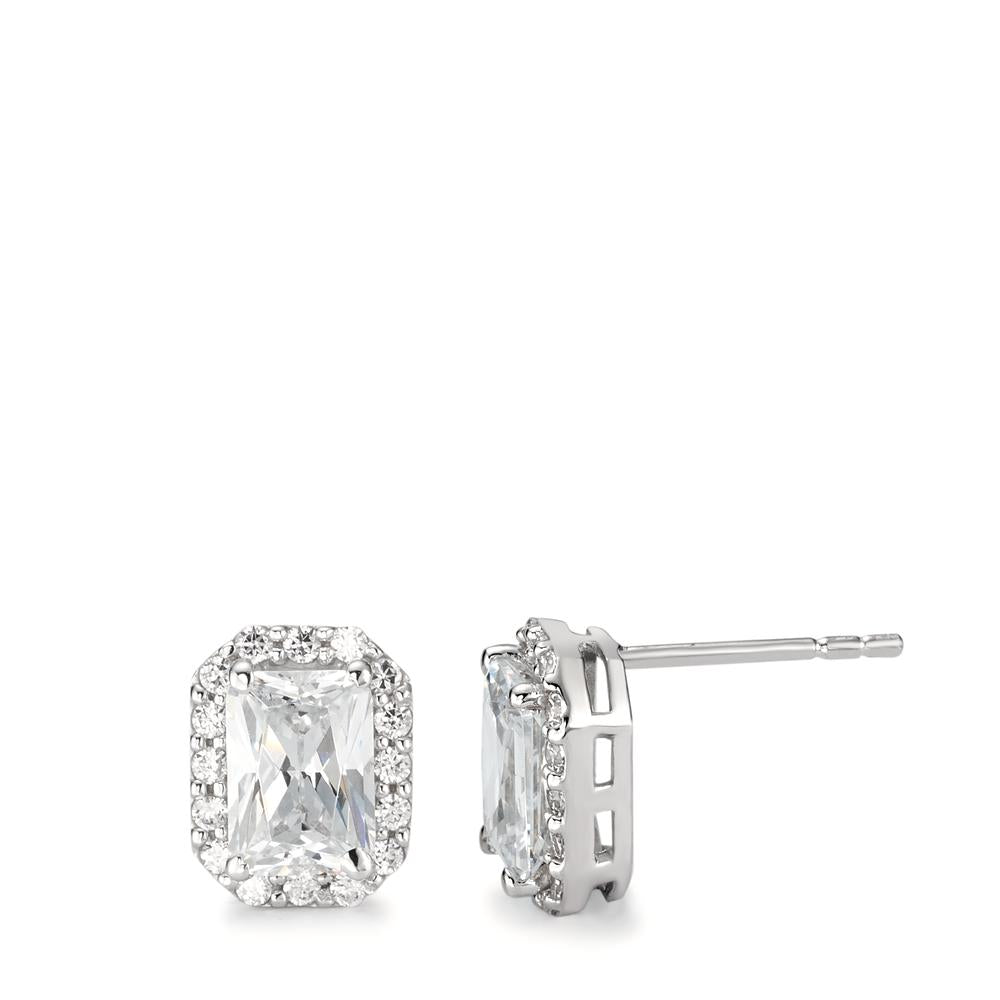 Stud earrings 18k White Gold Zirconia