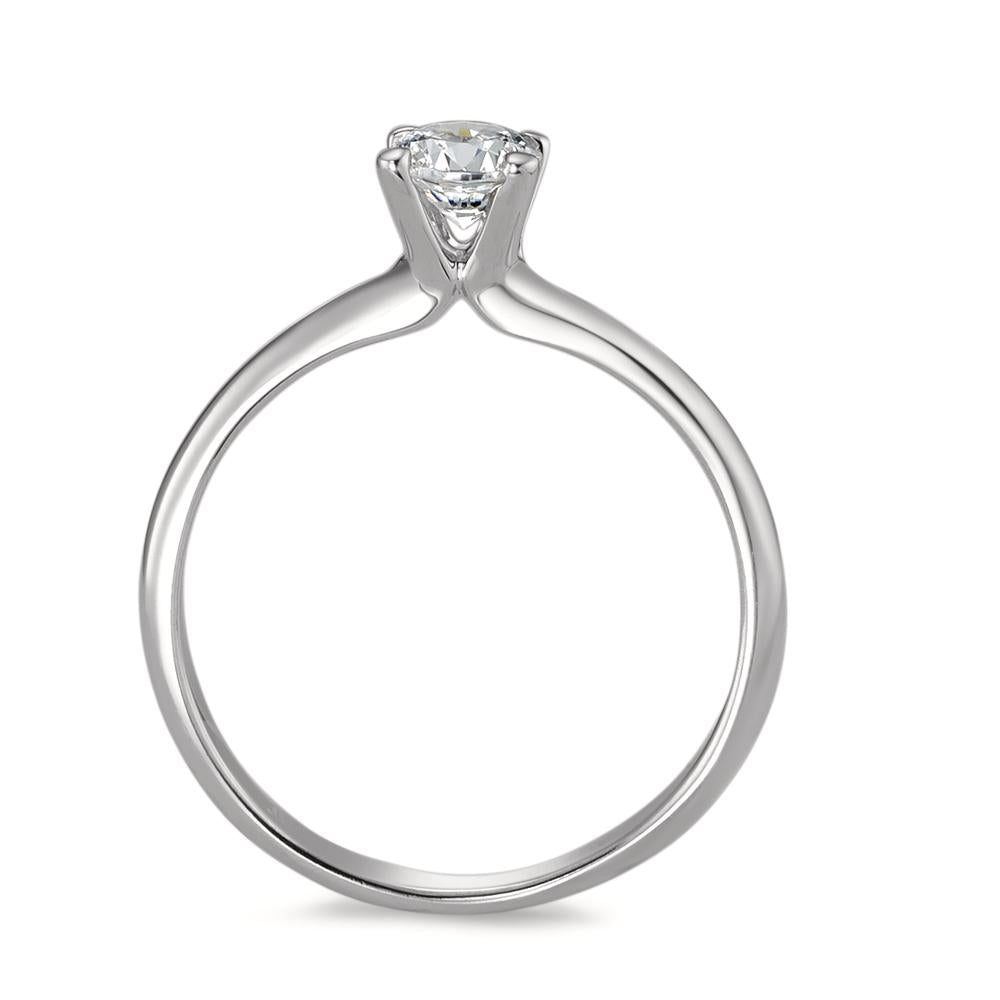 Solitaire ring 18k White Gold Zirconia