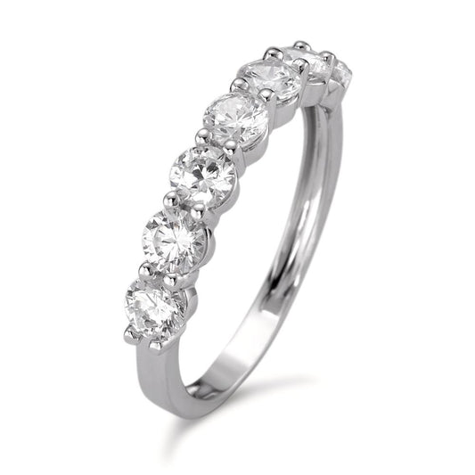 Memory ring 18k White Gold Zirconia 7 Stones