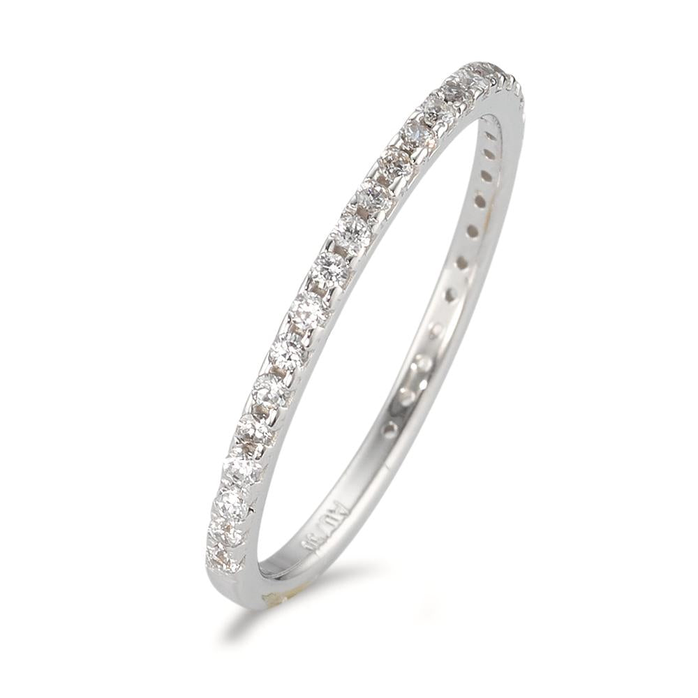 Memory ring 18k White Gold Zirconia 31 Stones