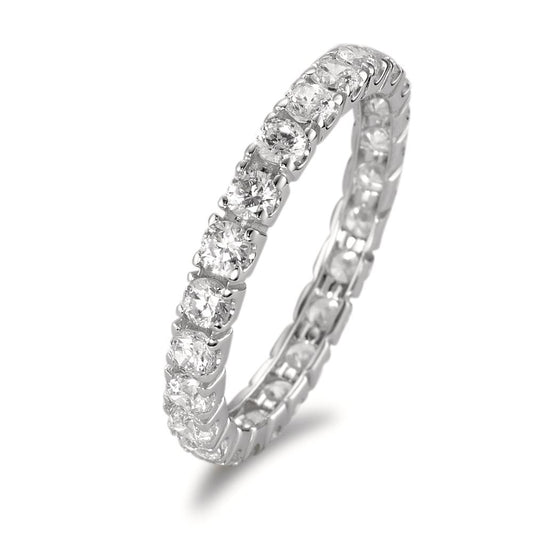 Memory ring 18k White Gold Zirconia