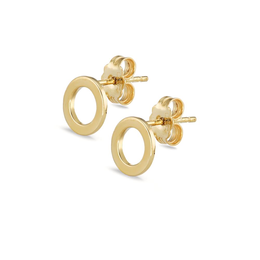 Stud earrings 18k Yellow Gold Ø8 mm