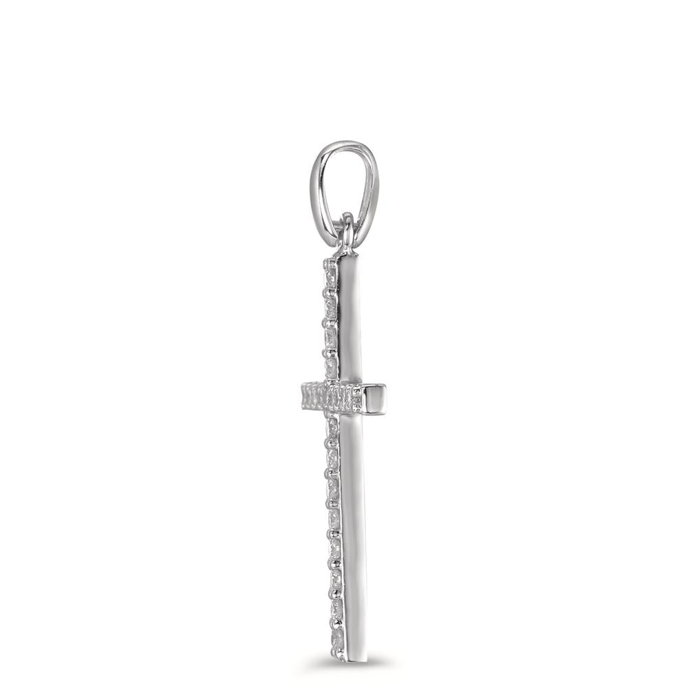 Pendant 18k White Gold Diamond 0.21 ct, 21 Stones, w-si