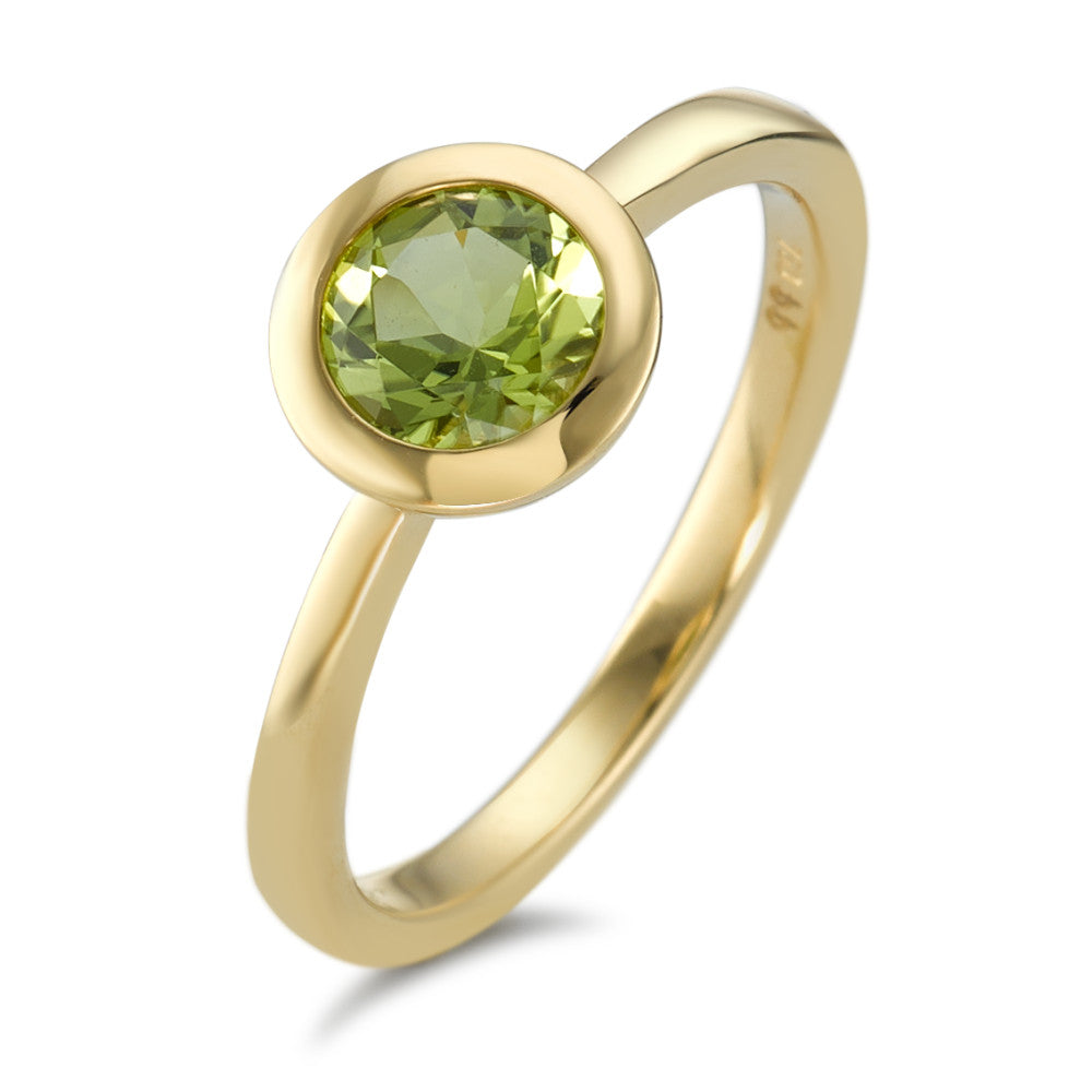 Ring 18k Yellow Gold Peridot