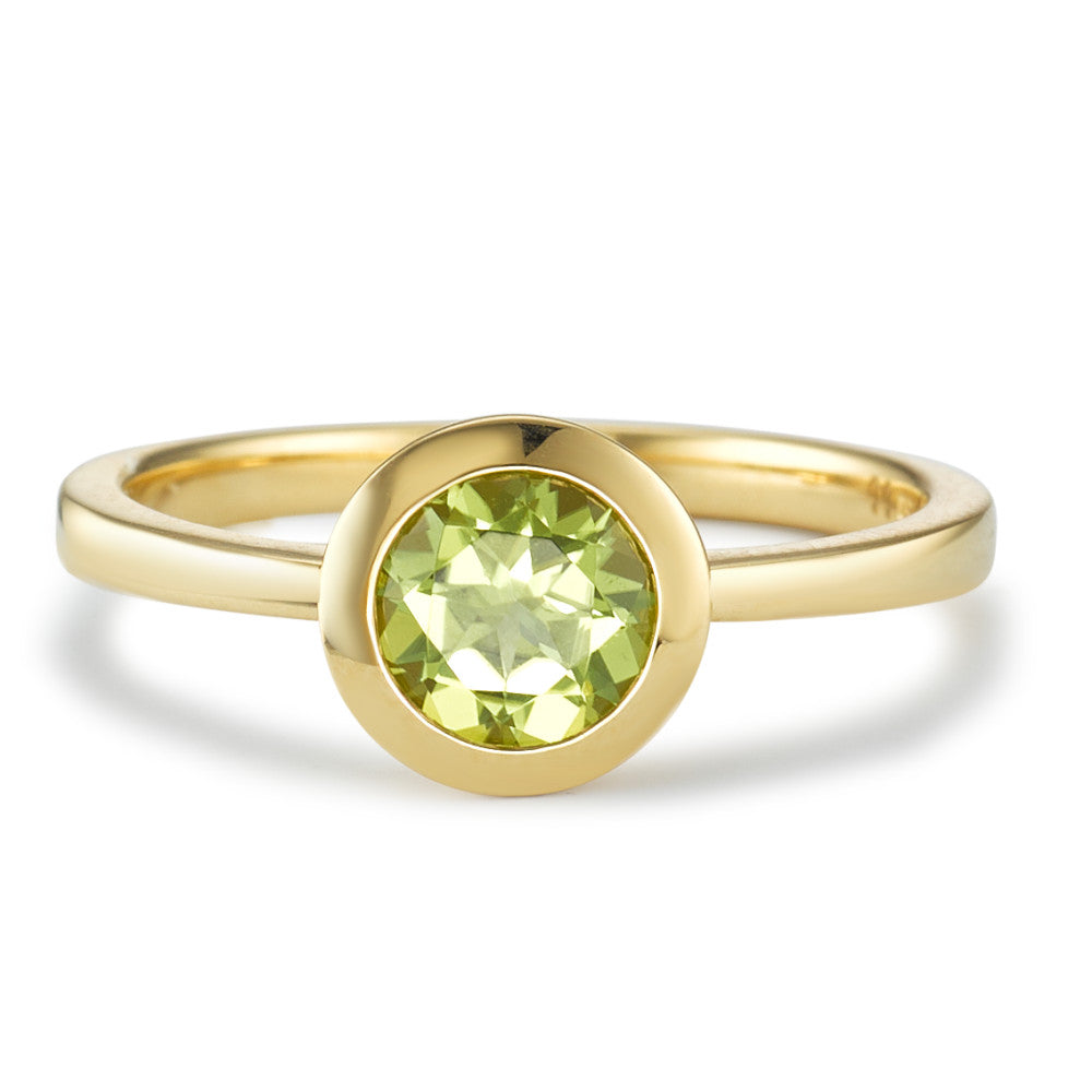 Ring 18k Yellow Gold Peridot