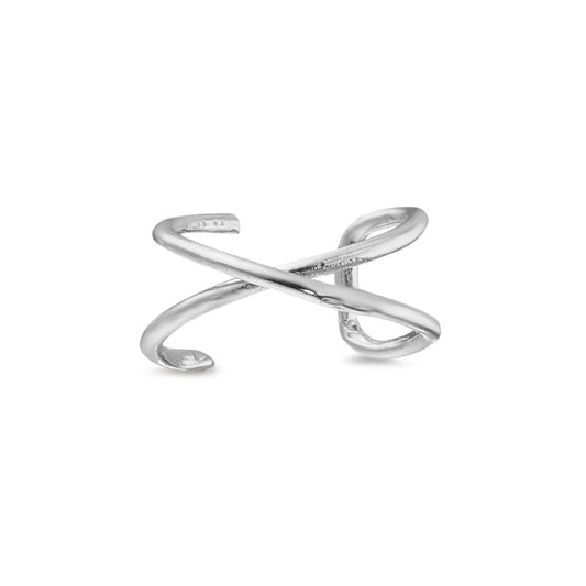 Nose Clip 18k White Gold Ø9 mm