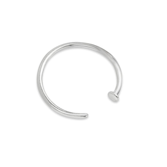 Nose ring 18k White Gold