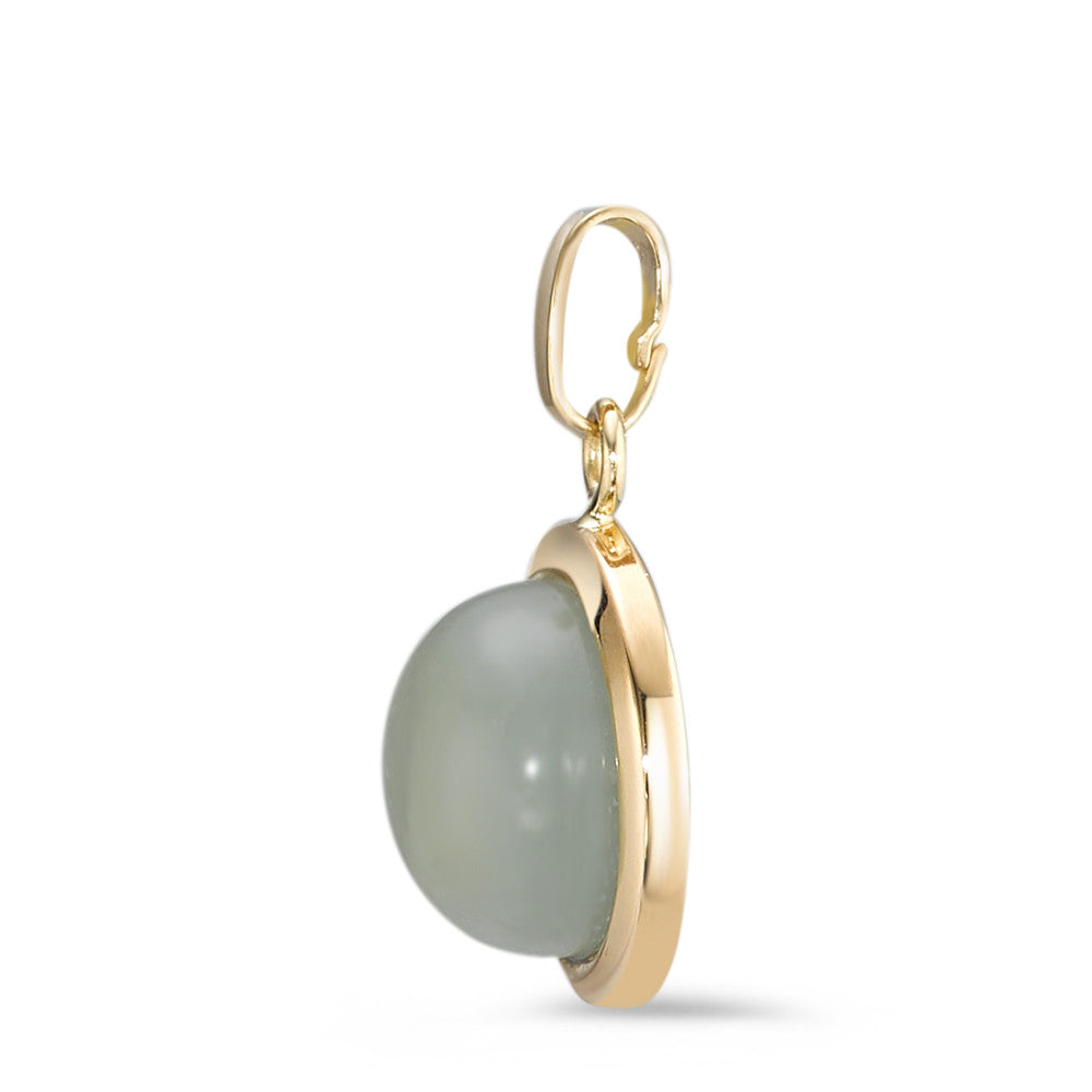 Pendant 18k Yellow Gold Aventurine Ø12.5 mm