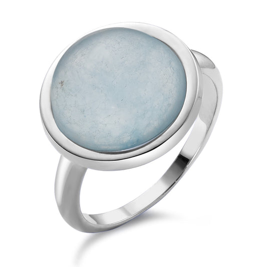 Ring 18k White Gold Chalcedony Ø15 mm