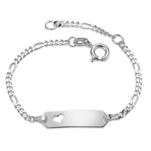 Engravable bracelet Silver Rhodium plated 12-14 cm