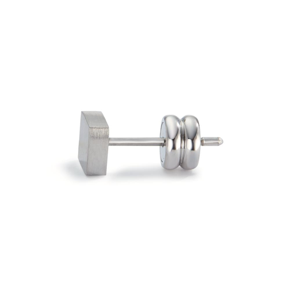 Single stud earring Stainless steel Ø5 mm