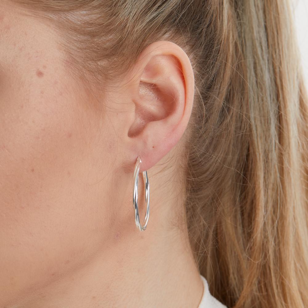 Hoop earrings Silver