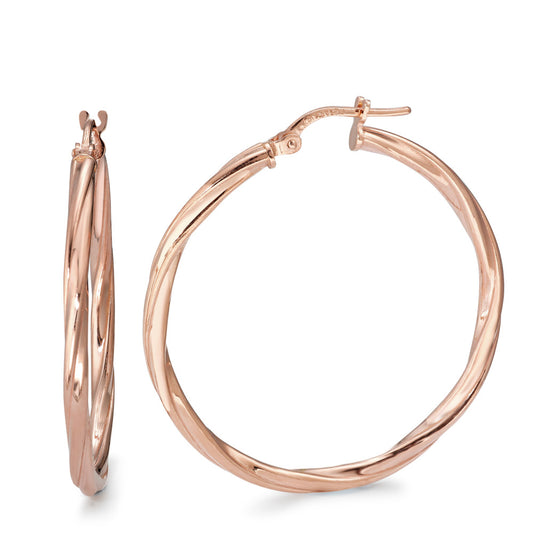 Hoop earrings Silver Rose Gold plated