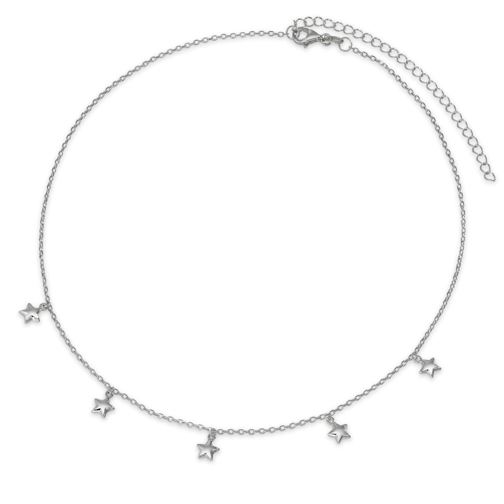 Necklace Silver Rhodium plated Star 40-45 cm