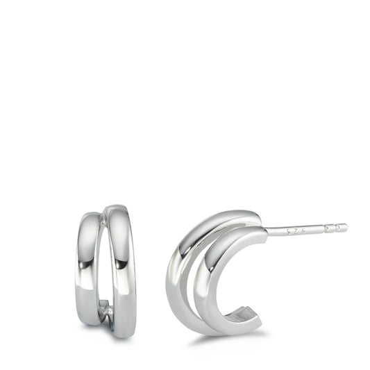 Hoop earrings Silver Rhodium plated