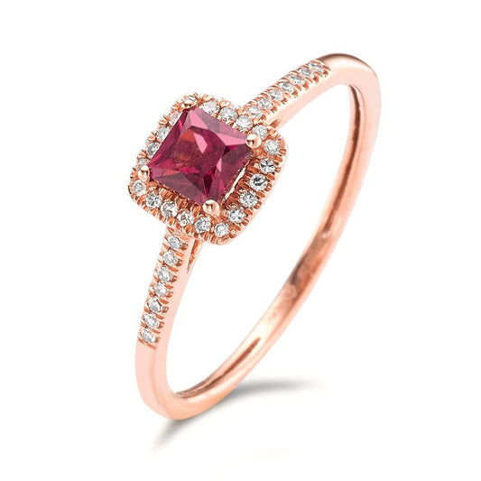 Ring 14k Red Gold Rhodolite