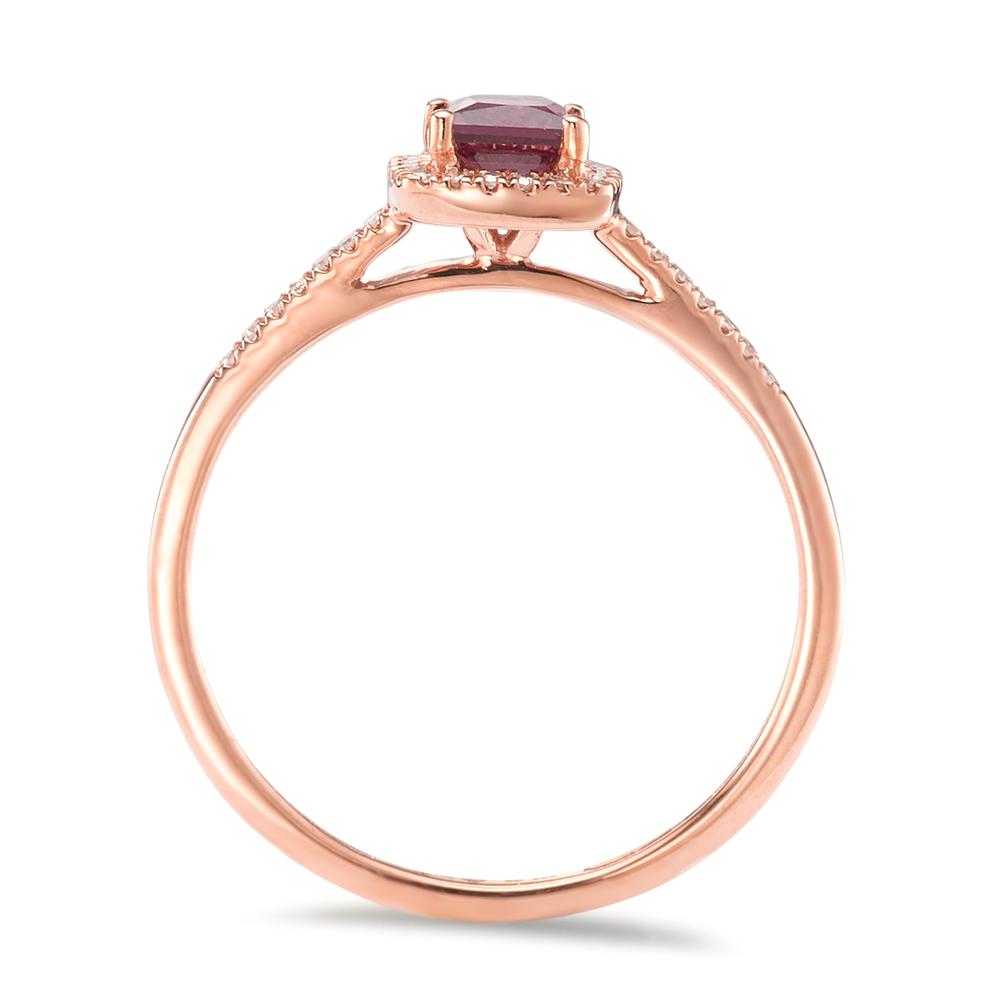 Ring 14k Red Gold Rhodolite