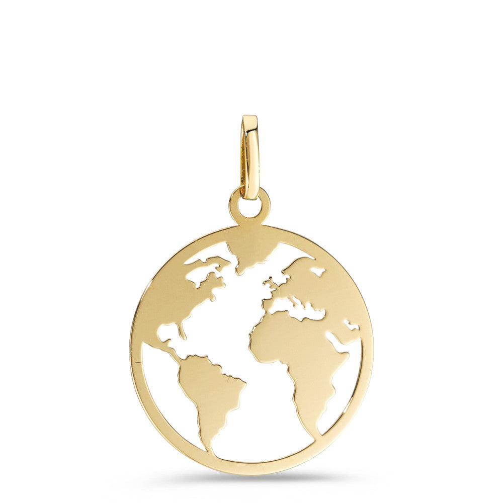 Pendant 14k Yellow Gold Globe Ø15 mm