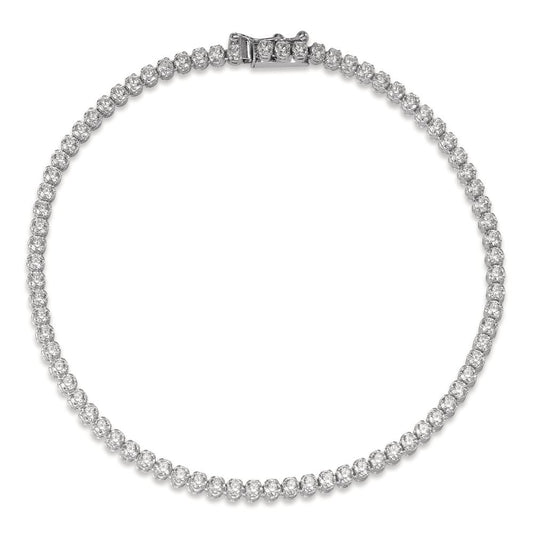 Bracelet 14k White Gold Zirconia 19 cm